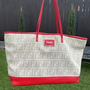 FENDI Canvas Tote Bag